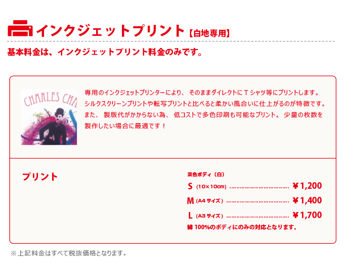 インクジェットプリント